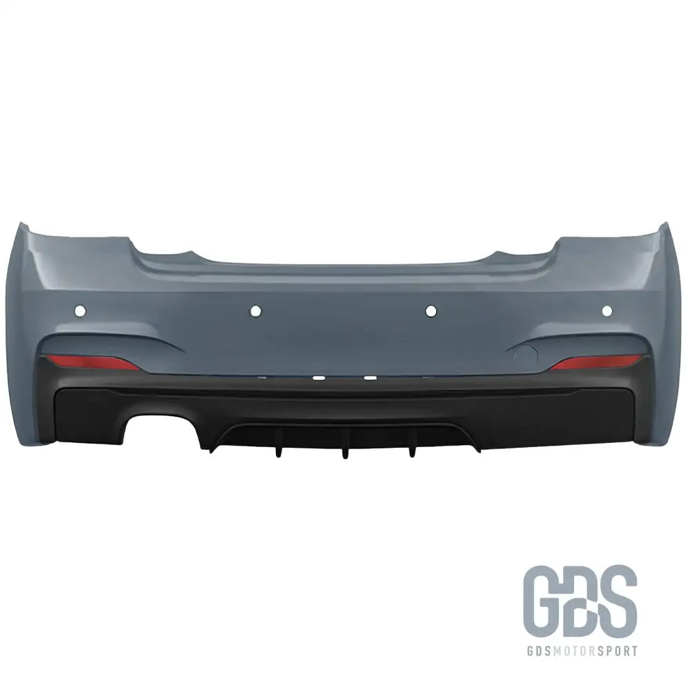 Pare-choc arrière pack m double sortie gauche pour bmw série 2 f22 f23 phase 1 et lci