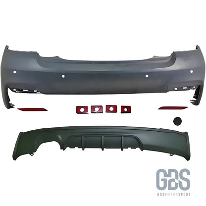 Pare-choc arrière pack m double sortie gauche pour bmw série 2 f22 f23 phase 1 et lci