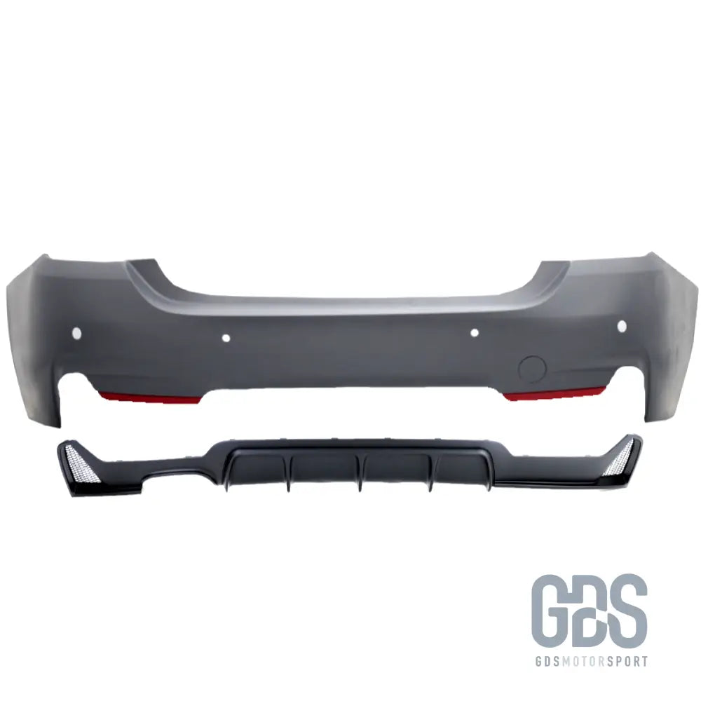 Pare choc arriere pack m performance pour bmw f36 sortie double gauche - pare-choc arrière
