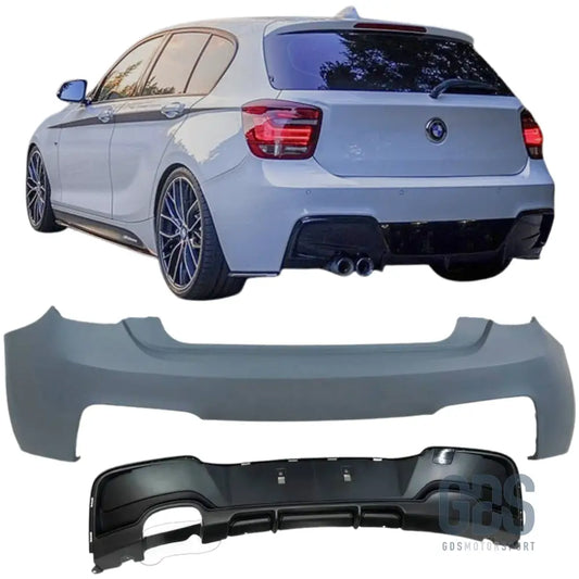 Pare-choc arrière pack m performance bmw série 1 f20 f21 phase double sortie gauche - arrière