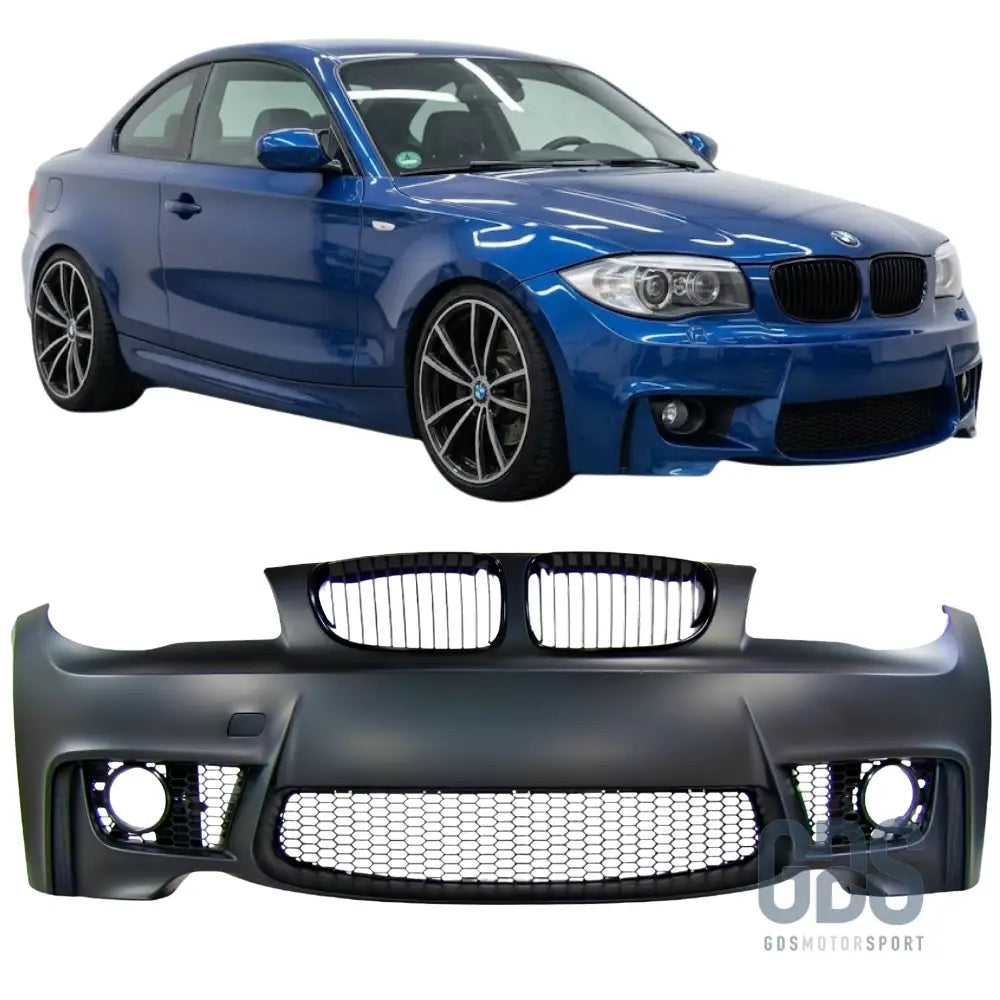 Pare-choc avant look 1m pour bmw série 1 e81 e82 e87 e88, phase et 2
