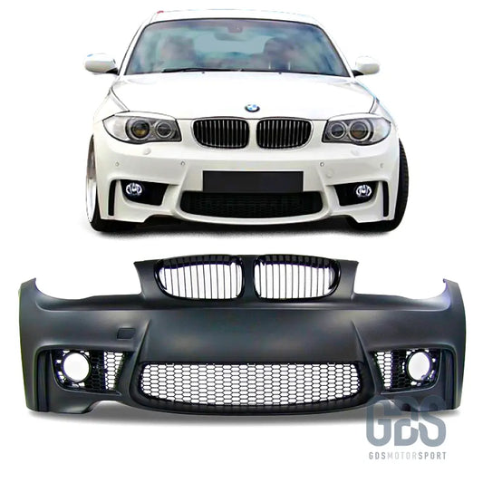 Pare-choc avant look 1m pour bmw série 1 e81 e82 e87 e88 — phase et 2