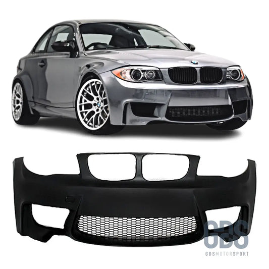 Pare-choc avant look 1m evo pour bmw série 1 e81 e82 e87 e88 version sans antibrouillards