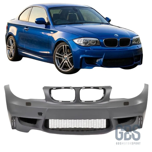 Pare-choc avant look 1m evo pour bmw série 1 e81 e82 e87 e88 version sans antibrouillards