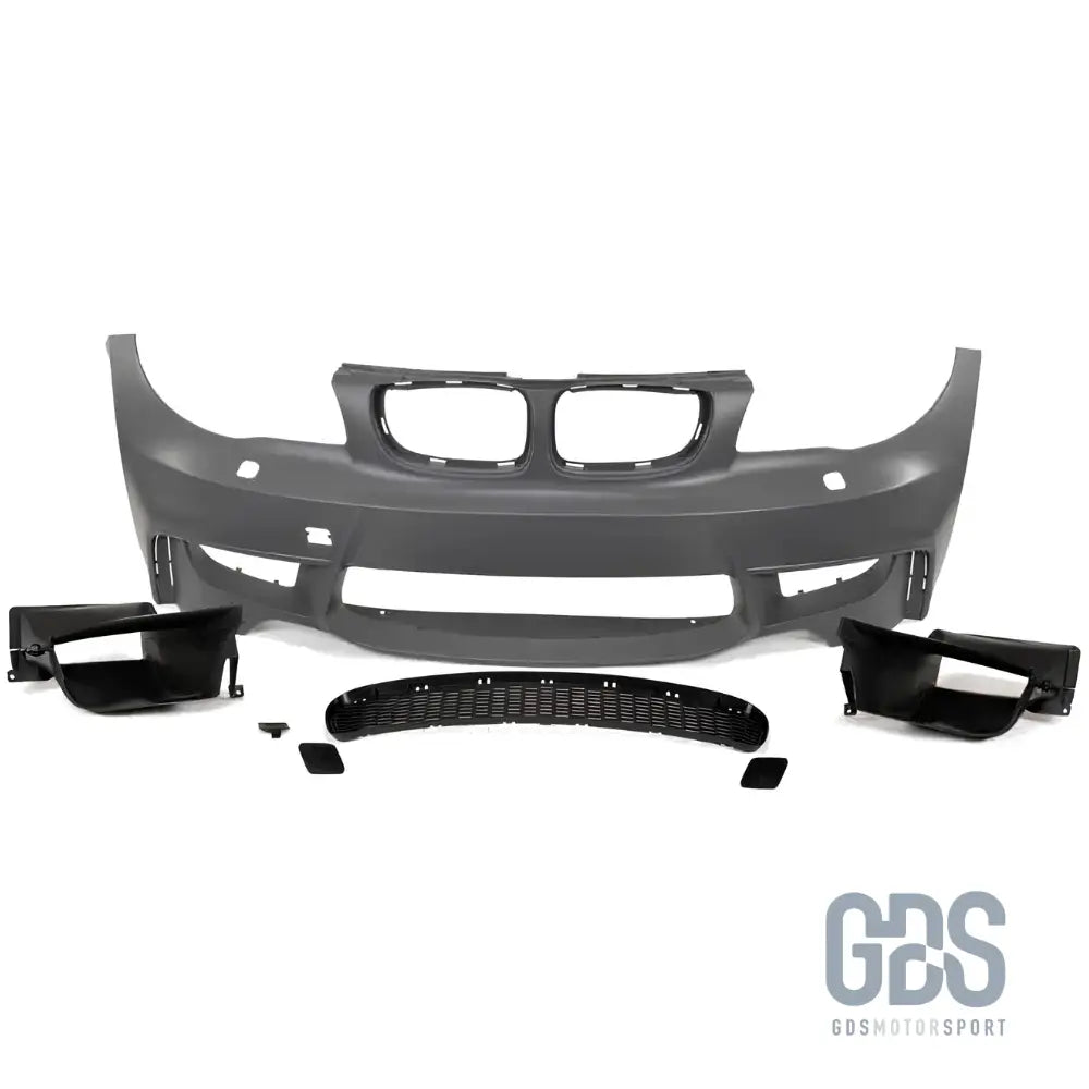 Pare-choc avant look 1m evo pour bmw série 1 e81 e82 e87 e88 version sans antibrouillards