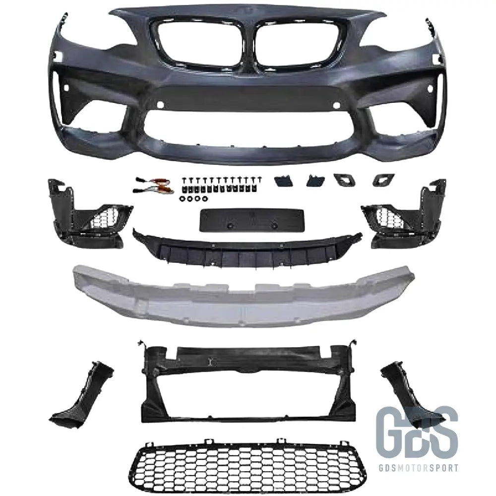 Pare-choc avant look m2 pour bmw série 2 f22 f23 phase 1 et lci