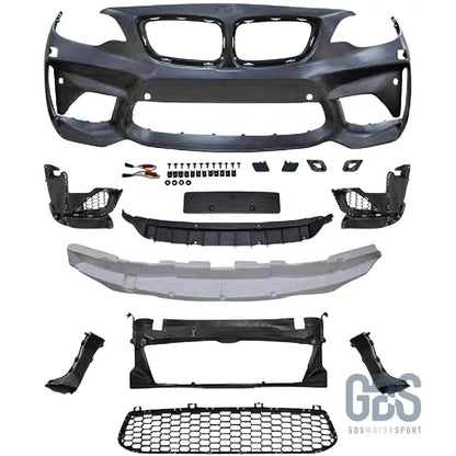 Pare-choc avant look m2 pour bmw série 2 f22 f23 phase 1 et lci