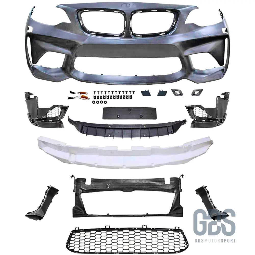 Pare-choc avant look m2 pour bmw série 2 f22 f23 phase 1 et lci