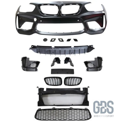 Pare-choc avant look m2 compétition pour bmw série 1 f20 f21 phase 2 lci