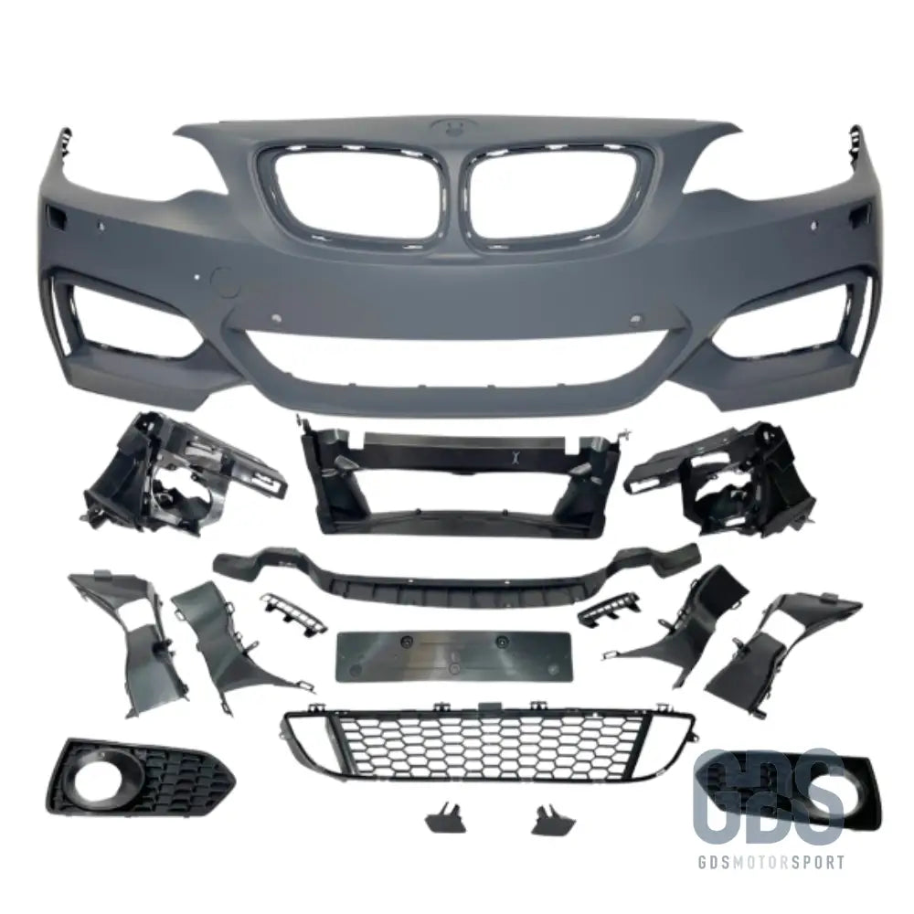 Pare-choc avant look m235i pour bmw série 2 f22 f23 phase 1 et lci