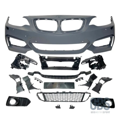 Pare-choc avant look m235i pour bmw série 2 f22 f23 phase 1 et lci