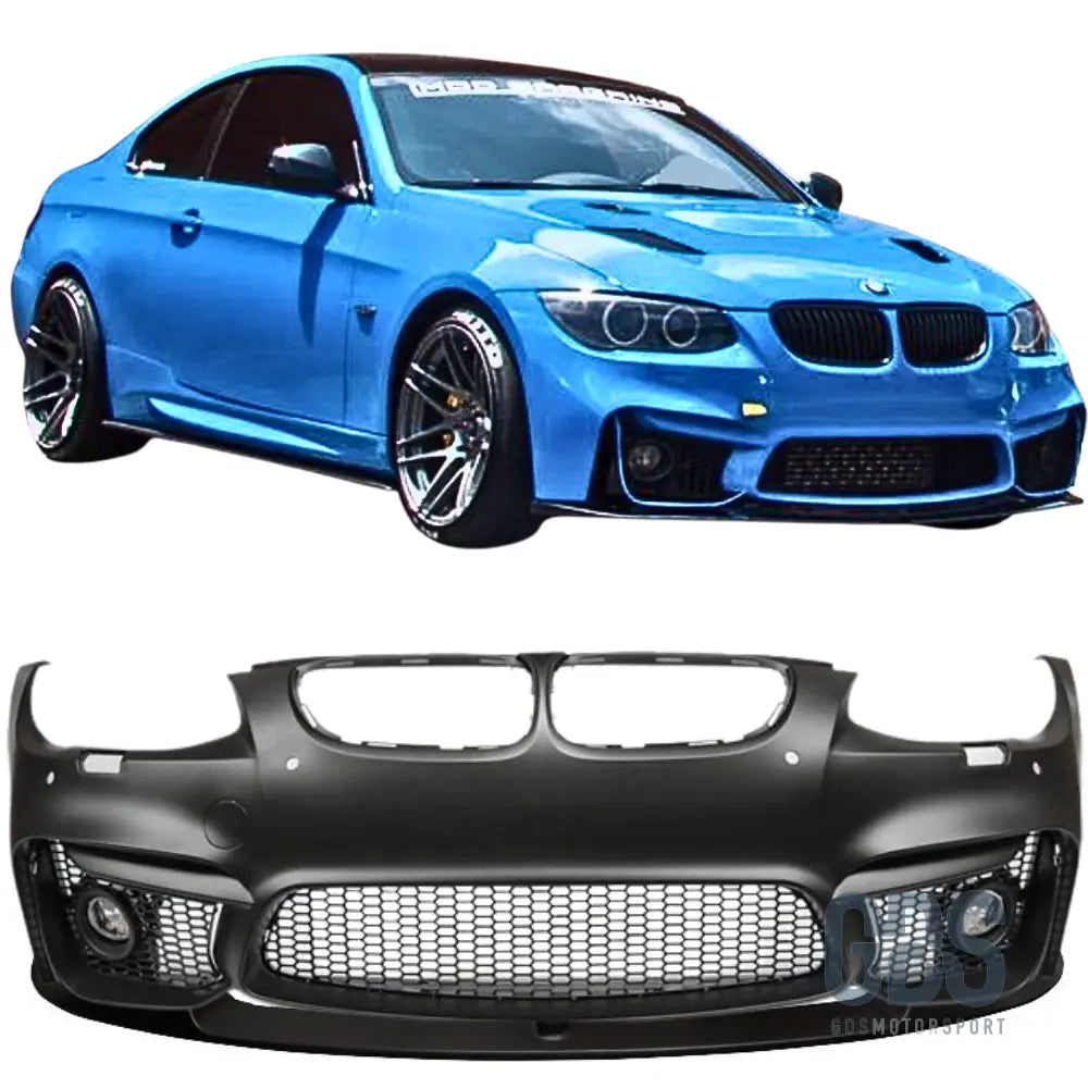 Pare-choc avant look m4 bmw e92 e93 phase 2 avec antibrouillards et lame m performance
