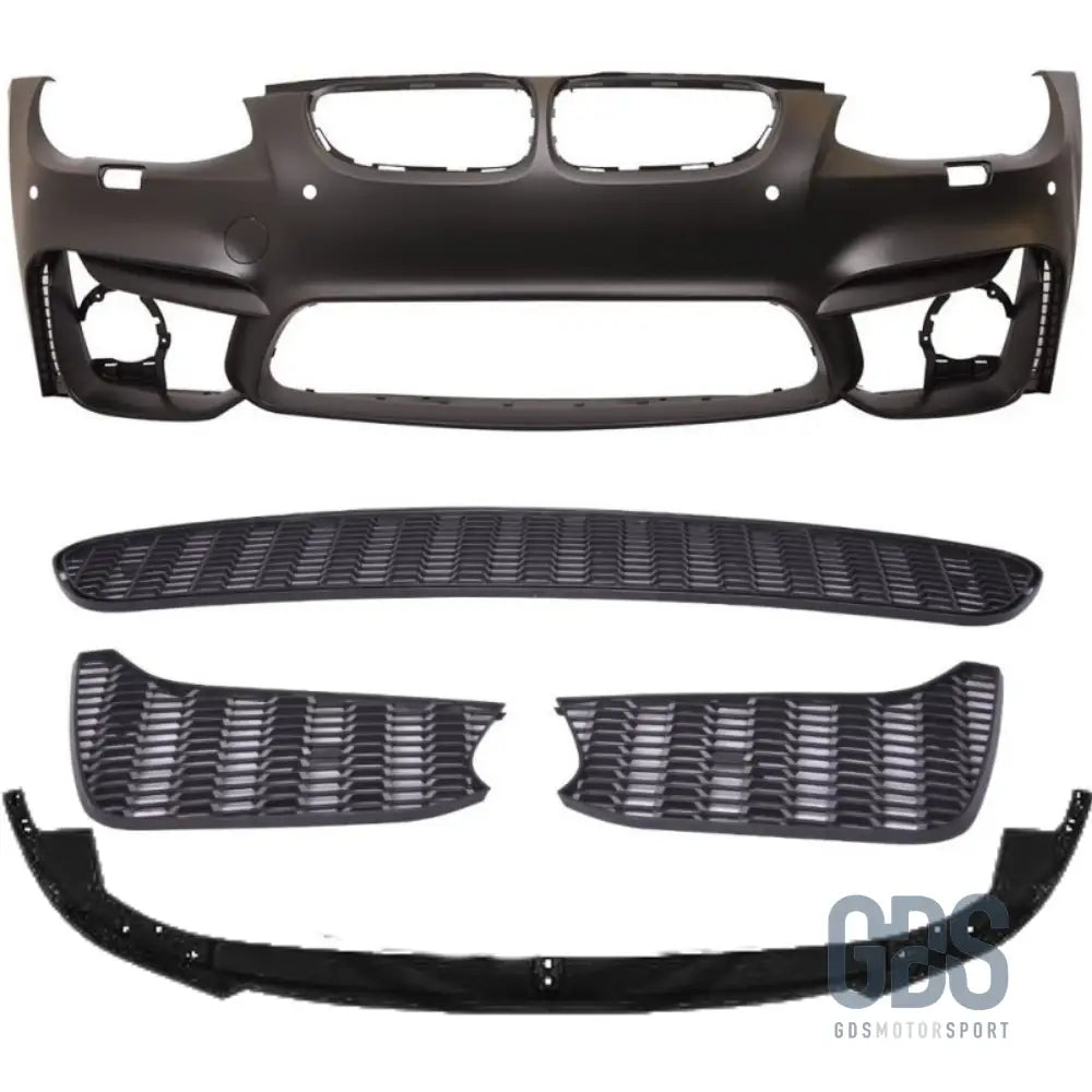 Pare-choc avant look m4 bmw e92 e93 phase 2 sans antibrouillards avec lame m performance