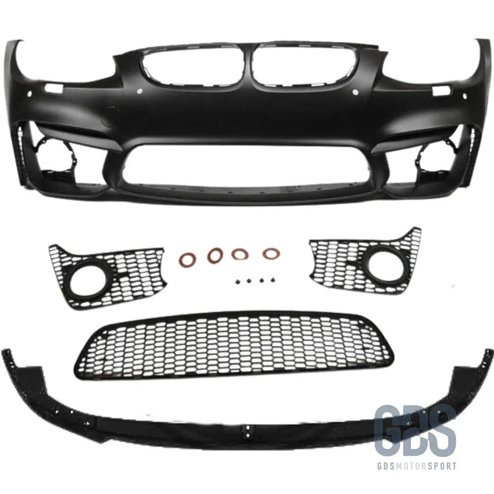 Pare-choc avant look m4 bmw e92 e93 phase 2 avec antibrouillards et lame m performance