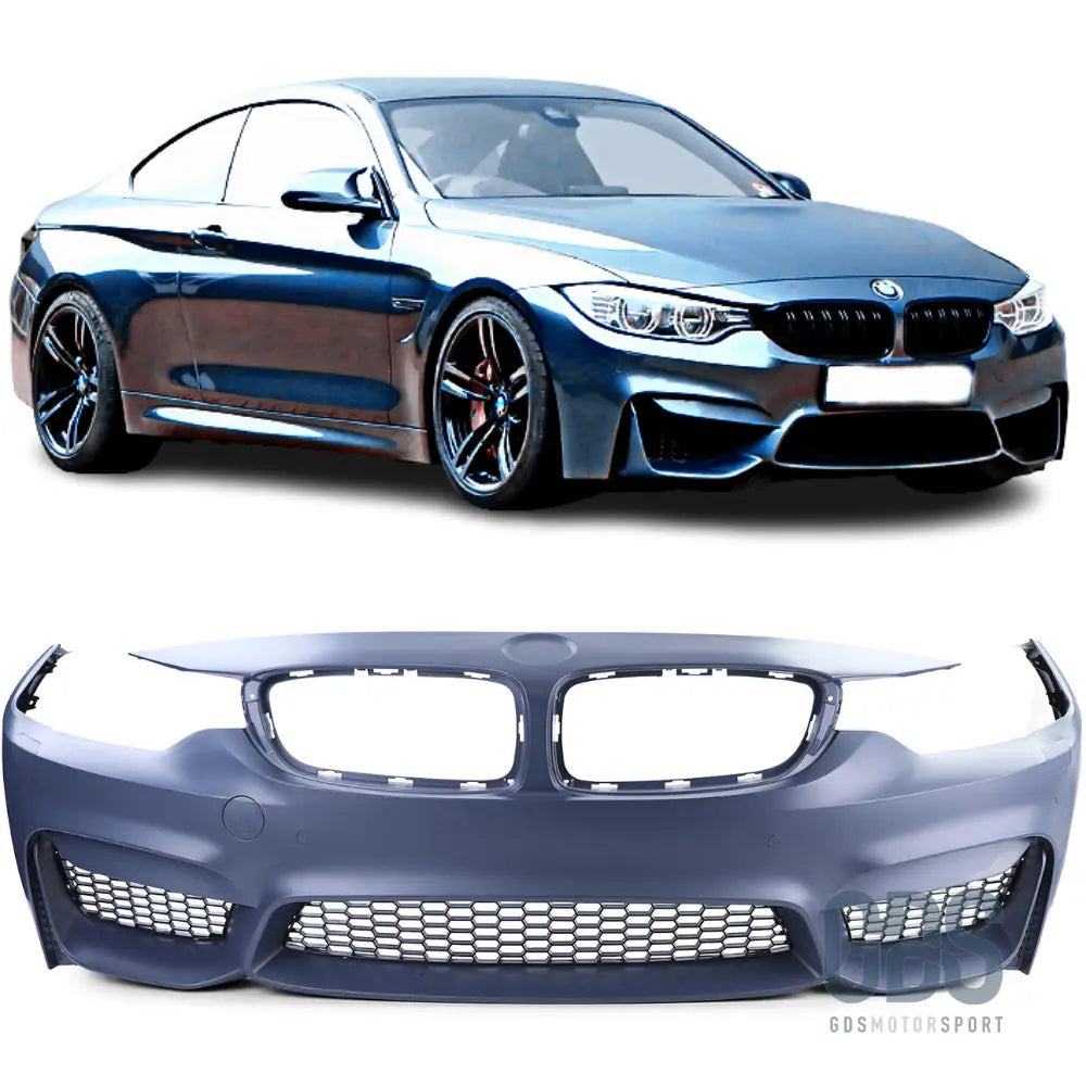 Pare-choc avant look m4 evo pour bmw série 4 f32 f33 f36 - sans antibrouillards