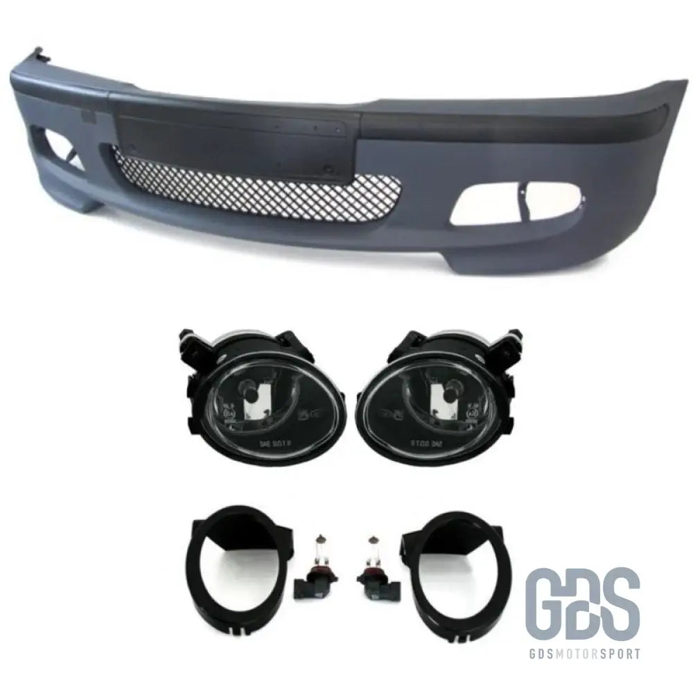 Pare-choc avant look pack m2 pour bmw série 3 e46 berline / touring