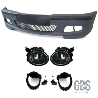 Pare-choc avant look pack m2 pour bmw série 3 e46 berline / touring