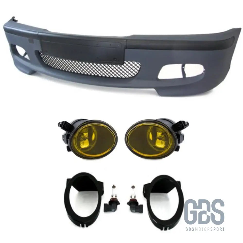 Pare-choc avant look pack m2 pour bmw série 3 e46 berline / touring