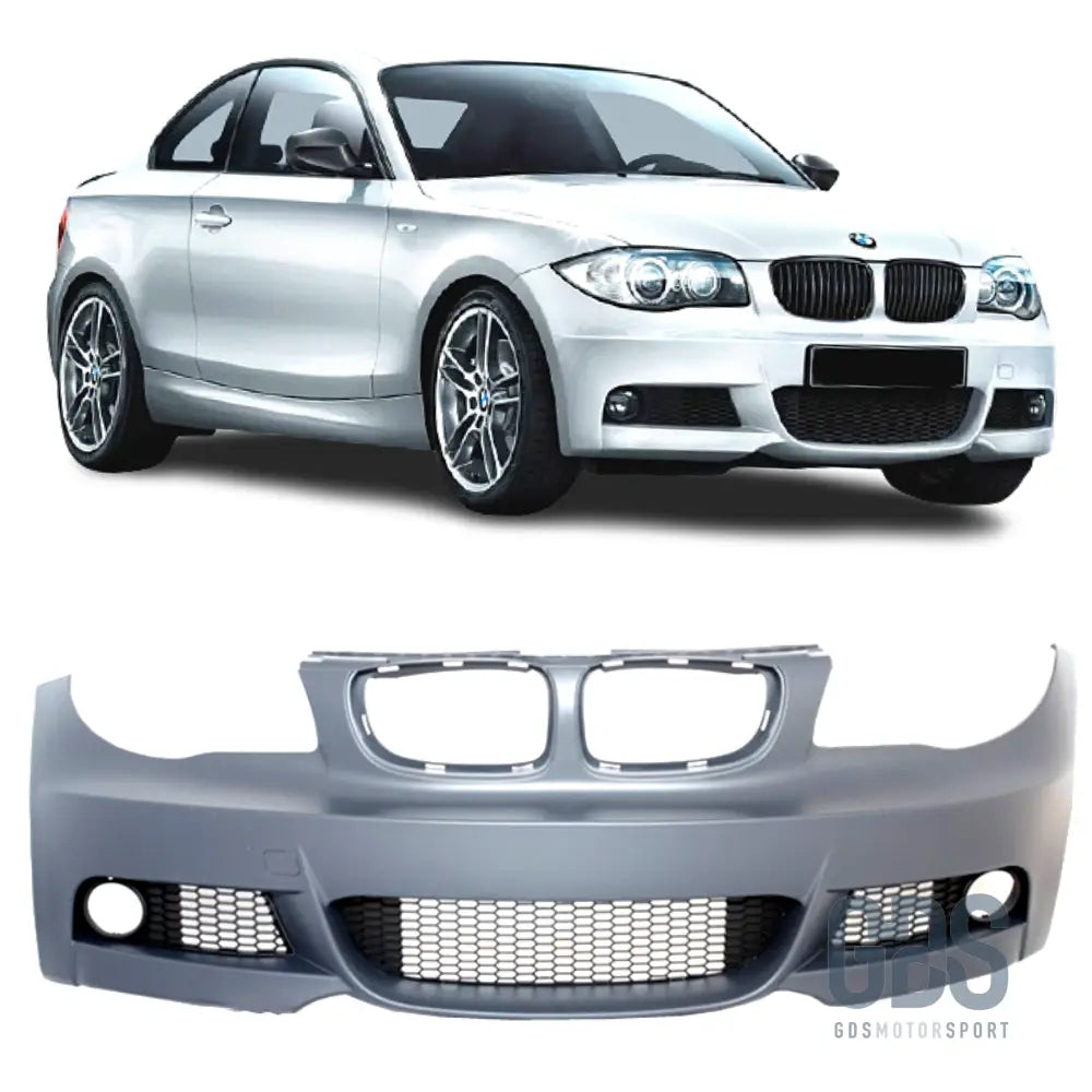 Pare-choc avant pack m phase 2 pour bmw série 1 e81 e82 e87 e88 — antibrouillards inclus