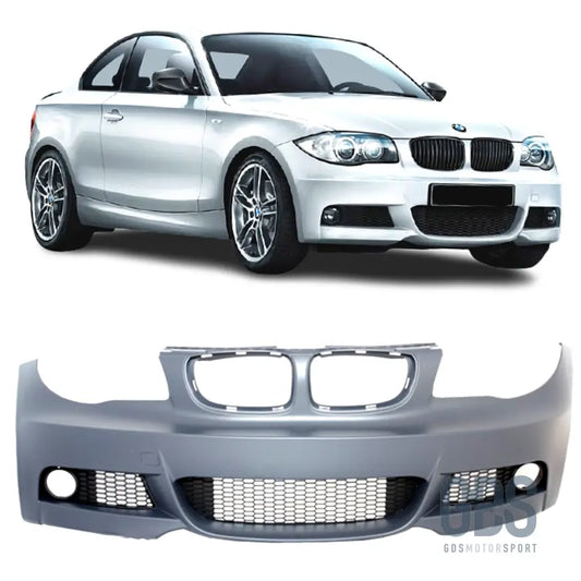 Pare-choc avant pack m phase 2 pour bmw série 1 e81 e82 e87 e88 — antibrouillards inclus