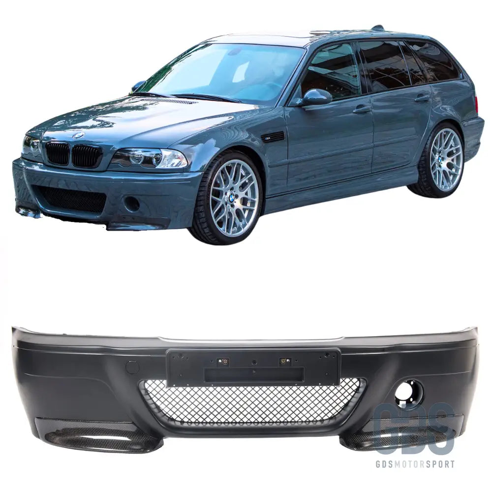 Pare-choc avant style m3 csl pour bmw série 3 e46 berline / touring