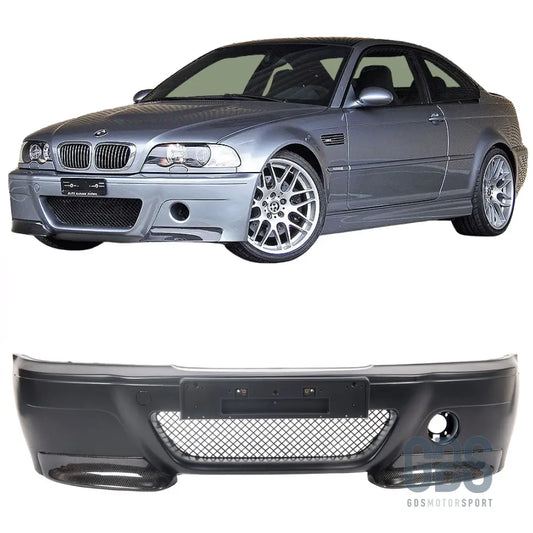Pare-choc avant style m3 csl pour bmw série 3 e46 coupé / cabriolet
