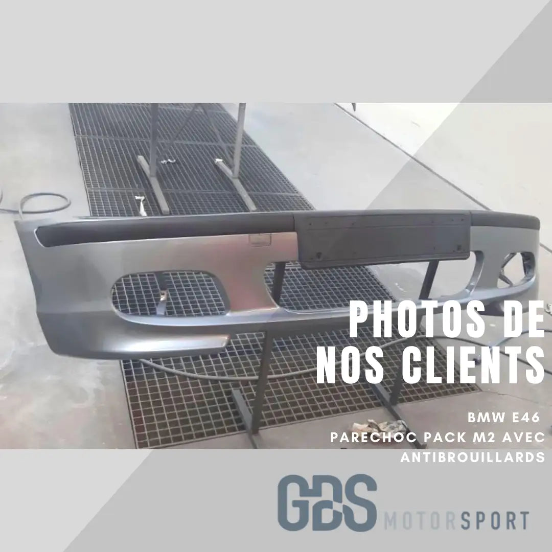 Pare-chocs avant BMW E46 M2 avec fonctionnalités anti-buée.