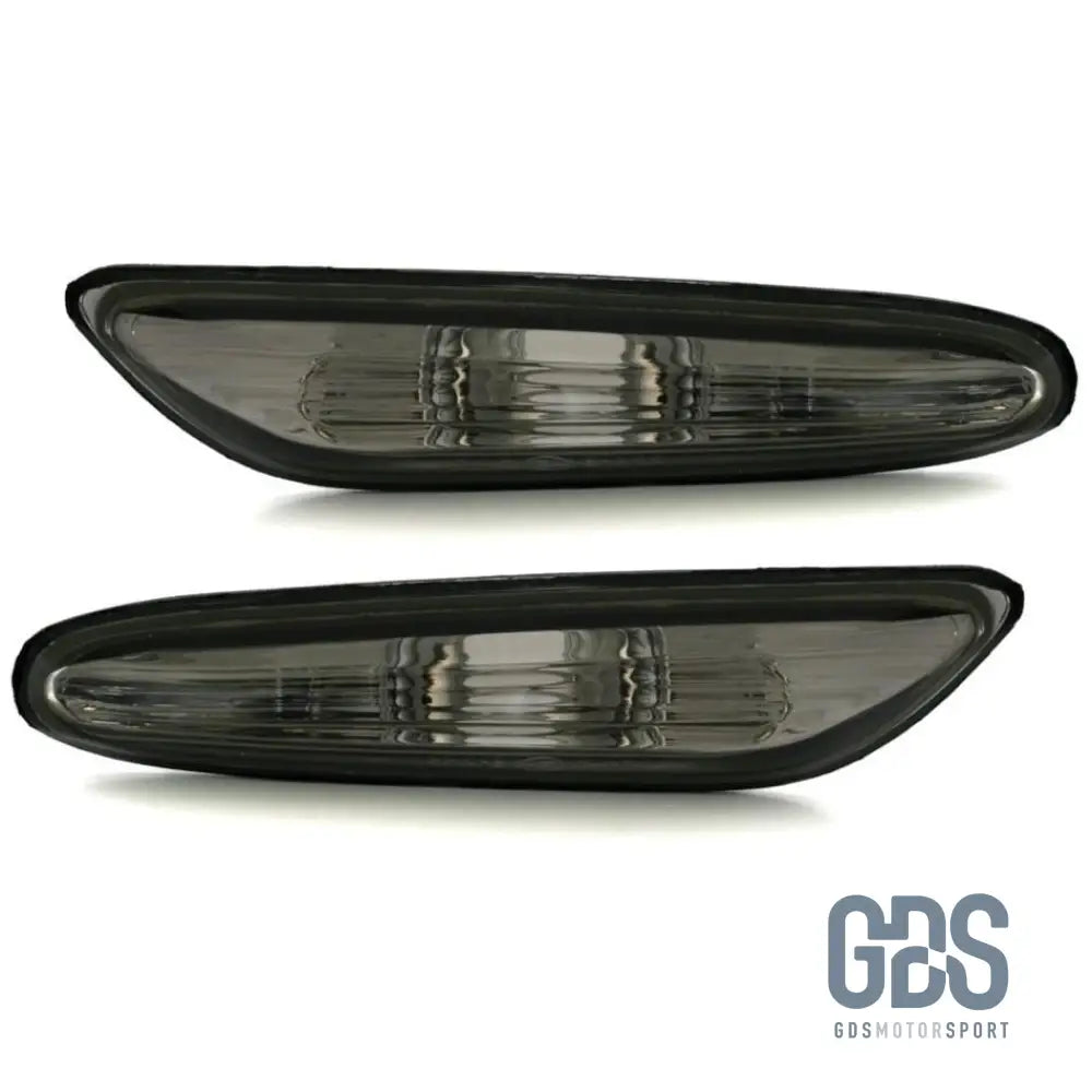 2 répétiteurs de clignotants pour BMW E46 E60 E61 X3 E83 - Noir Fumé - PHARES FEUX - GDS Motorsport