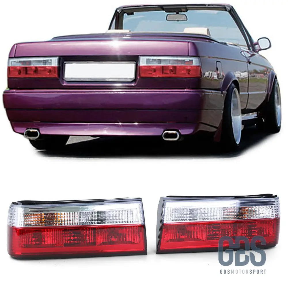 Feux arrieres rouge transparent pour BMW E30 phase 1 - PHARES FEUX - GDS Motorsport