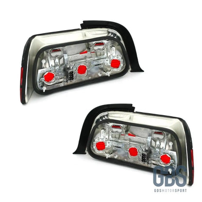 Feux arrières BMW E36 Style M3 rouge et fumé noir pour Coupé / Cabriolet - PHARES FEUX - GDS Motorsport