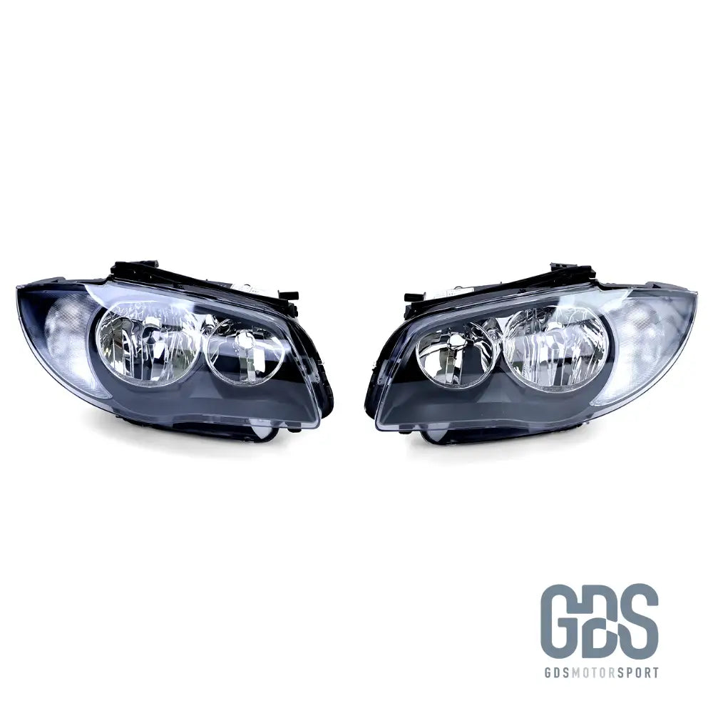 Phares avant Fond noir Type original H7/H7 pour BMW serie 1 - PHARES FEUX - GDS Motorsport