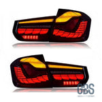 Feux arrières OLED 3D Dynamique light bar pour BMW Série 3 F30 Fumé noir - Éclairage de véhicule GDS Motorsport