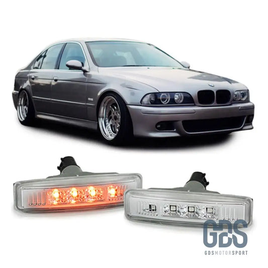 Pair de répétiteurs clignotants Blanc cristal LED pour BMW série 5 E39 - PHARES FEUX - GDS Motorsport