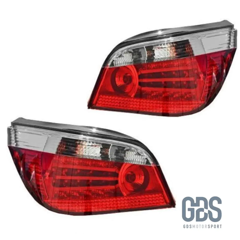 Feux arrières à LED pour BMW E60 Berline Phase 1 2003-2007 - Blanc Cristal - PHARES FEUX - GDS Motorsport