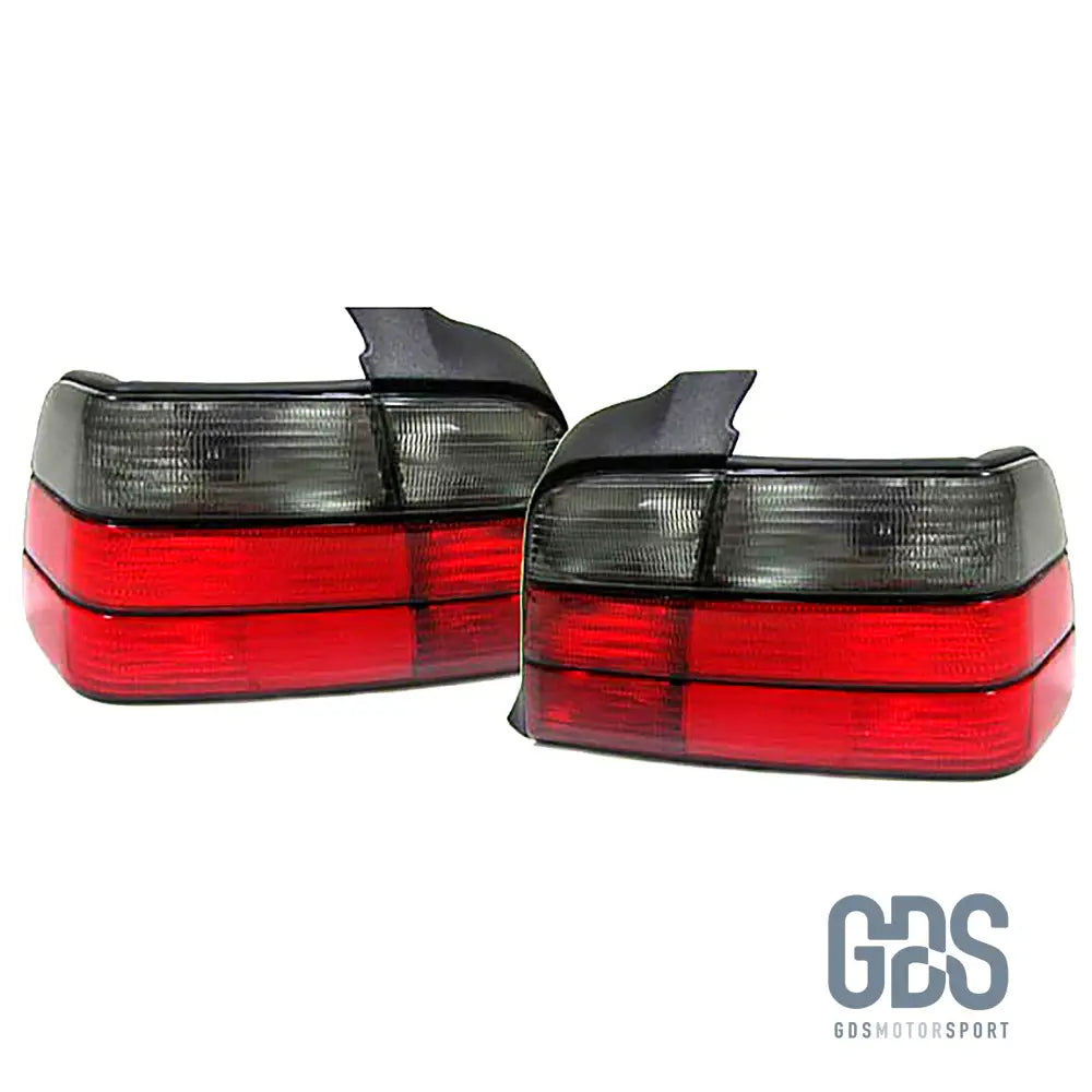 Feux arrières BMW E36 Style M3 rouge et fumé noir pour Berline - PHARES FEUX - GDS Motorsport