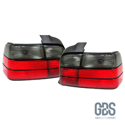 Feux arrières BMW E36 Style M3 rouge et fumé noir pour Berline - PHARES FEUX - GDS Motorsport