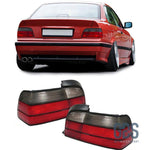 Feux arrières BMW E36 Style M3 rouge et fumé noir pour Coupé / Cabriolet - PHARES GDS Motorsport
