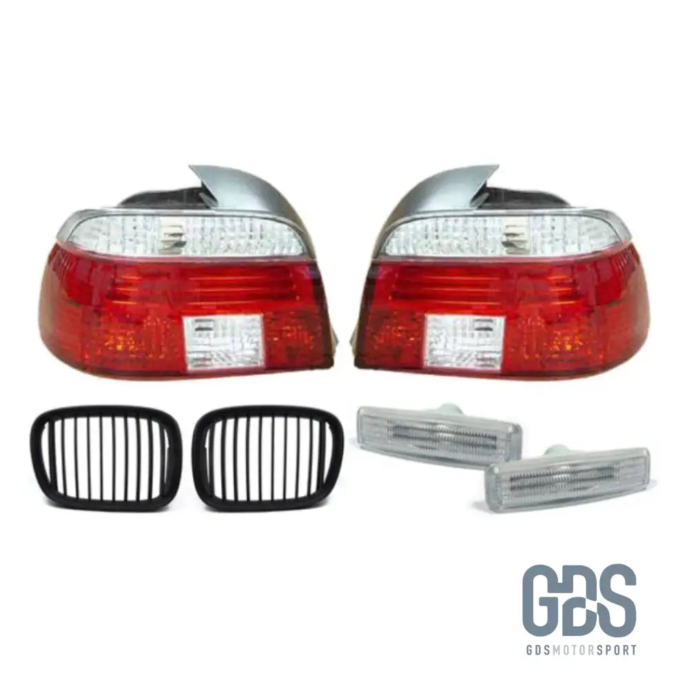 KIT transformation Feux arrière + Calandres noir mate + répétiteurs blancs pour BMW E39 Phase 1 - GDS Motorsport
