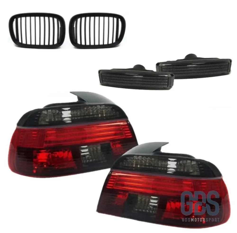 KIT transformation Feux arrière noir + Calandres mate + répétiteurs Noir pour BMW E39 Phase 1 - GDS Motorsport