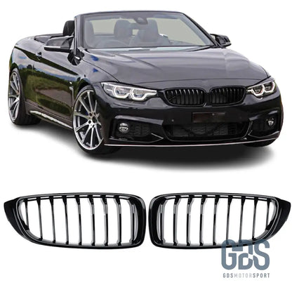 2 Grilles de calandre Noir Brillant Laqué BMW F32/ F33/ F36 - calandres - GDS Motorsport