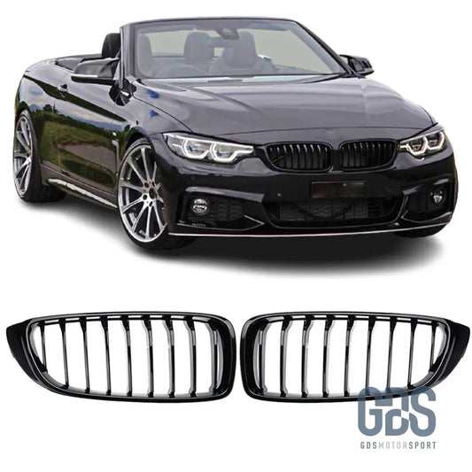 2 Grilles de calandre Noir Brillant Laqué BMW F32/ F33/ F36 - calandres - GDS Motorsport