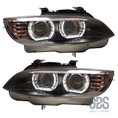 Phares ange eyes led 3d blanc bmw e92 / e93 phase 1 de 2006 a 2010