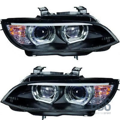 Phares ange eyes led 3d blanc bmw e92 / e93 phase 1 de 2006 a 2010