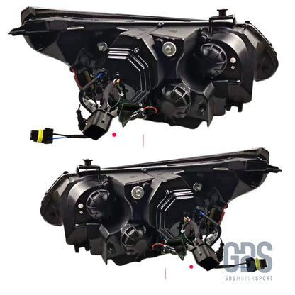 Phares avant angel eyes 3d blanc bmw série 5 e60 / e61 phase 1