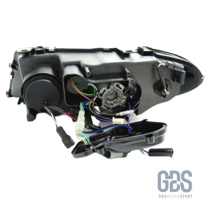 Phares avant angel eyes pour bmw série 3 e46 coupé / cabriolet phase 2 h7/h7