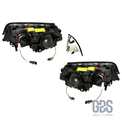 Phares angel eyes bmw série 3 e46 phase 1 berline / touring halogène h7/h7