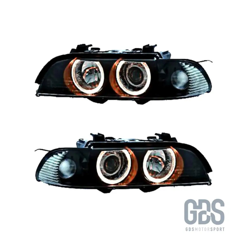 Phares angel eyes bmw série 5 e39 phase 1 — halogène h7/h7