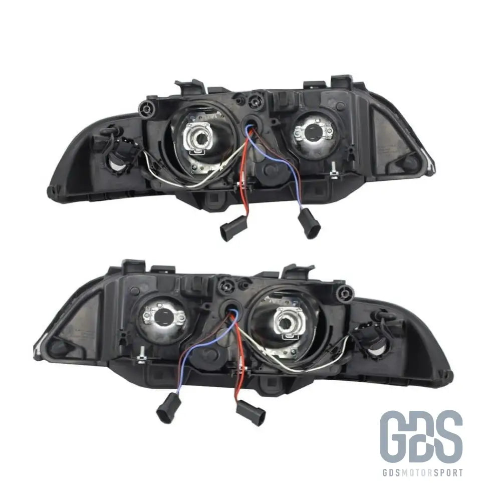 Phares angel eyes bmw série 5 e39 phase 1 — halogène h7/h7