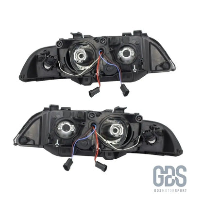 Phares angel eyes bmw série 5 e39 phase 1 — halogène h7/h7