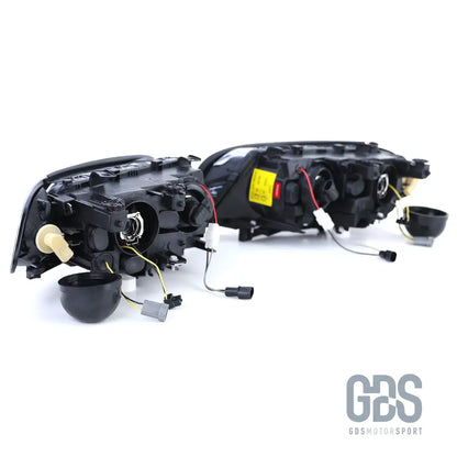 Phares avant angel eyes ccfl blanc pour bmw série 3 e46 coupé / cabriolet phase 1 h7/h7